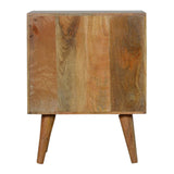 Sunrise Door Bedside Table | Oak Solid Mango Wood