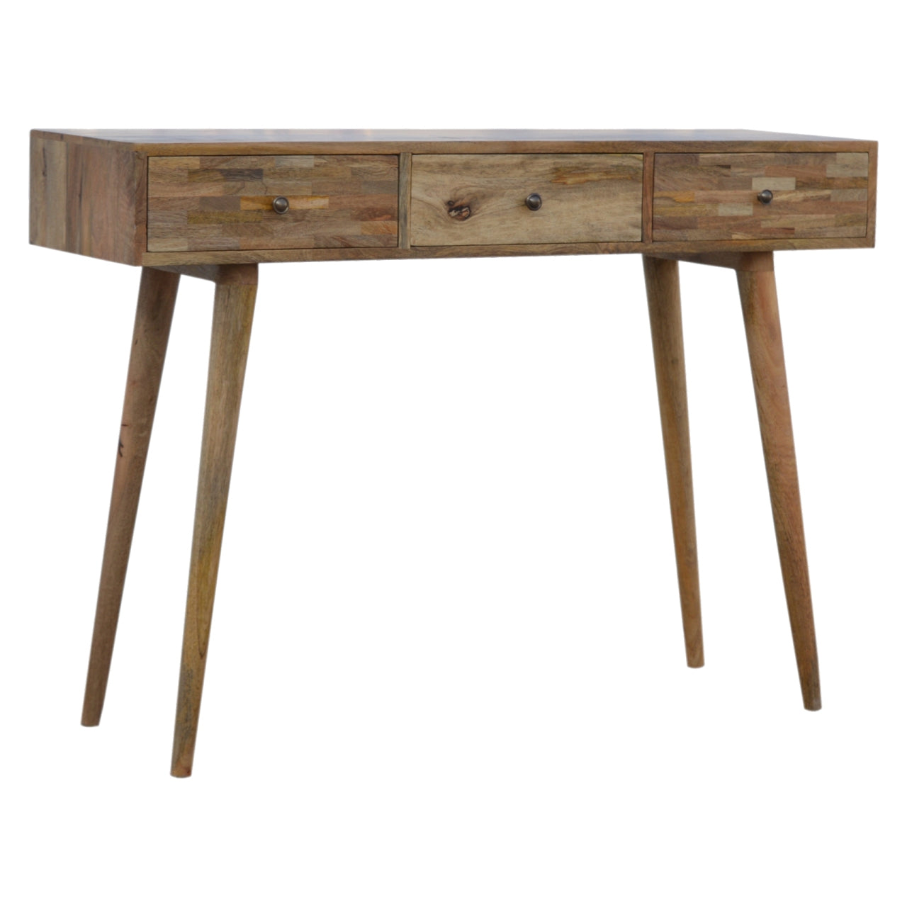 Patchwork Console Table | Oak-Ish Solid Mango Wood