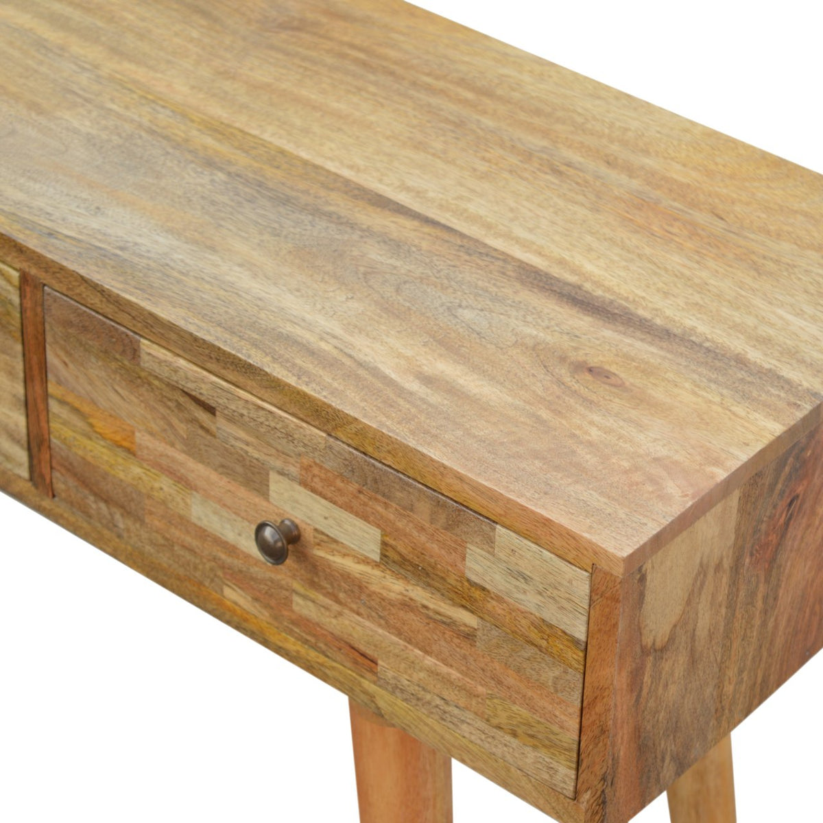 Patchwork Console Table | Oak-Ish Solid Mango Wood