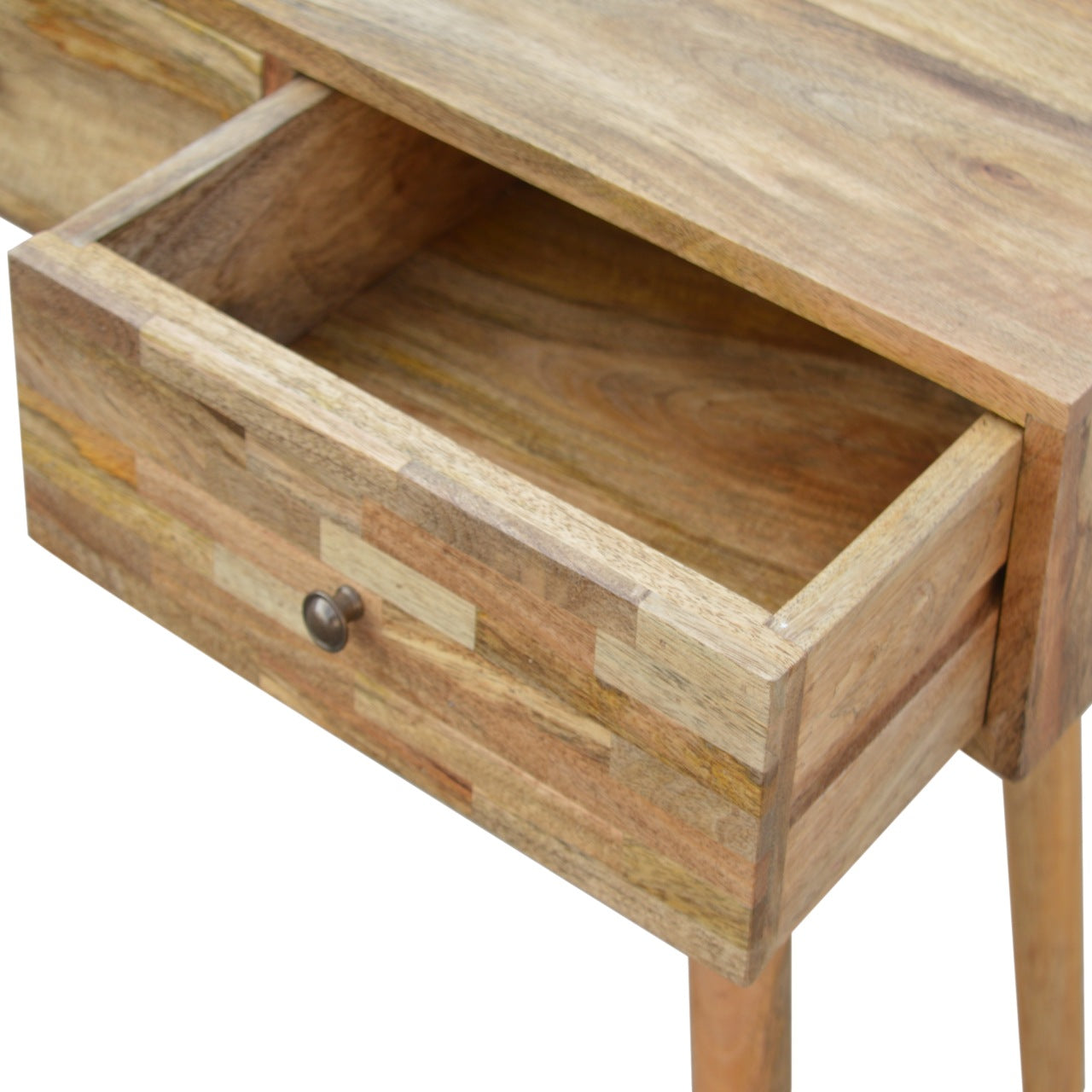 Patchwork Console Table | Oak-Ish Solid Mango Wood