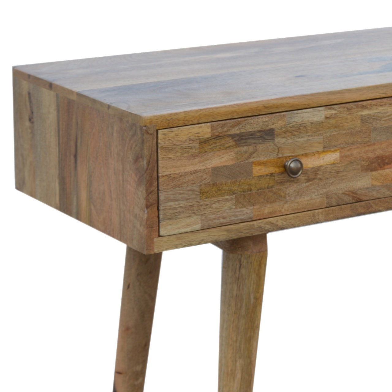 Patchwork Console Table | Oak-Ish Solid Mango Wood
