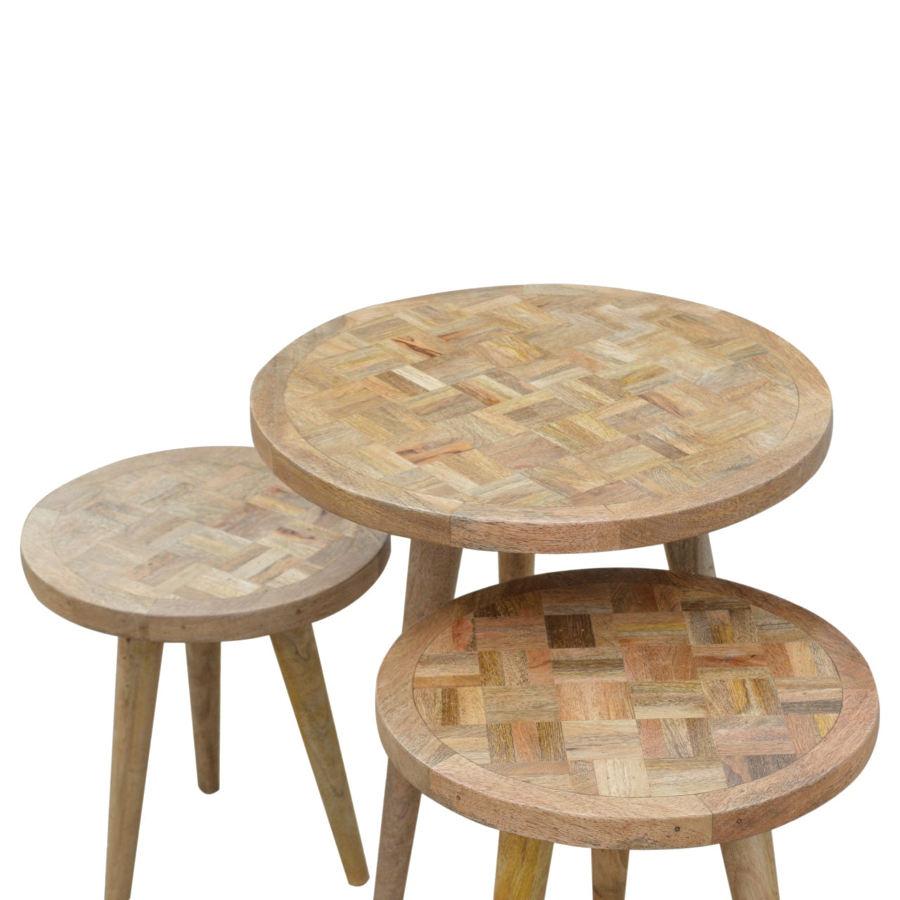 Patchwork Nesting Stools Footstool