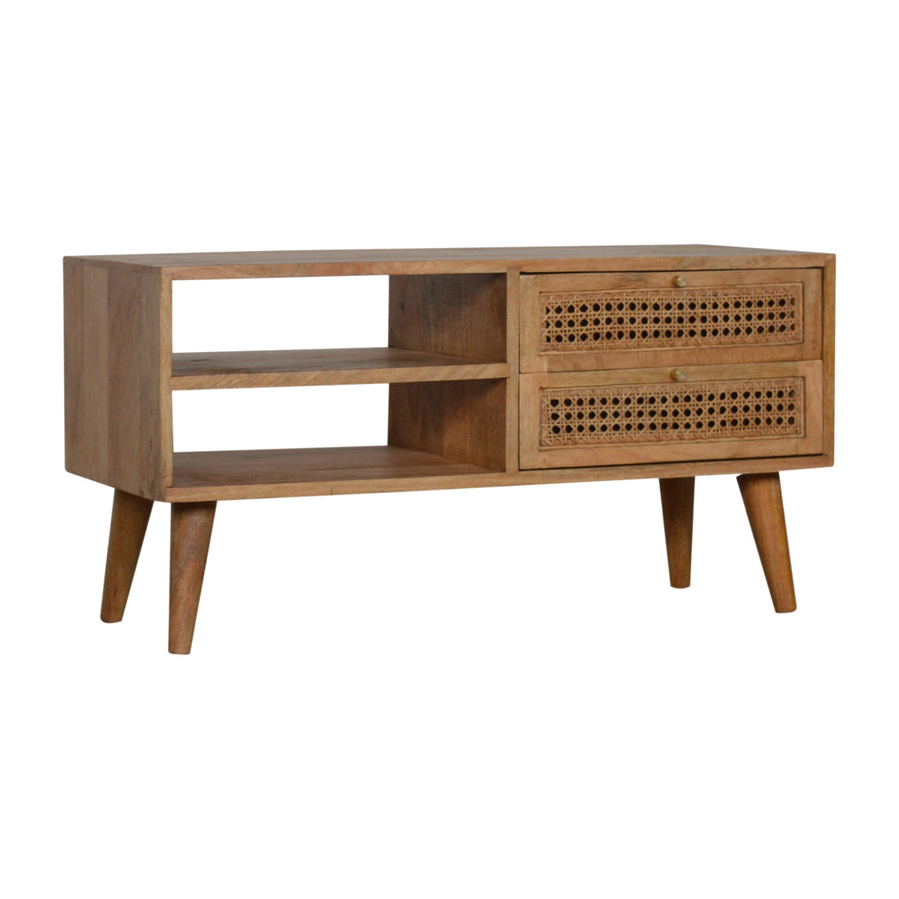 Larrisa TV Media Unit | Oak Solid Mango Wood