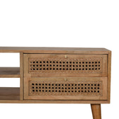 Larrisa TV Media Unit | Oak Solid Mango Wood
