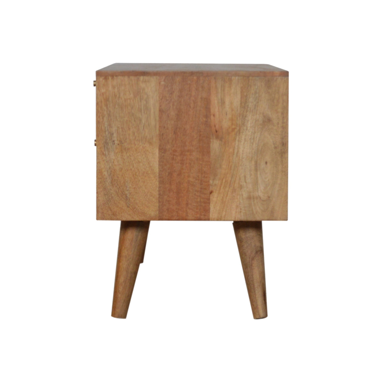 Larrisa TV Media Unit | Oak Solid Mango Wood