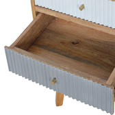 Line Grey Painted Bedside Table