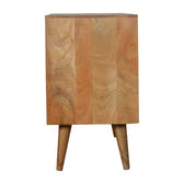 Larissa Cabinet with 4-Drawers Chest of Drawers | Oak-Ish Solid Mango Wood