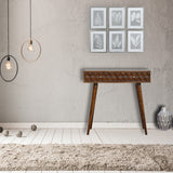 Chestnut Cube Console Table
