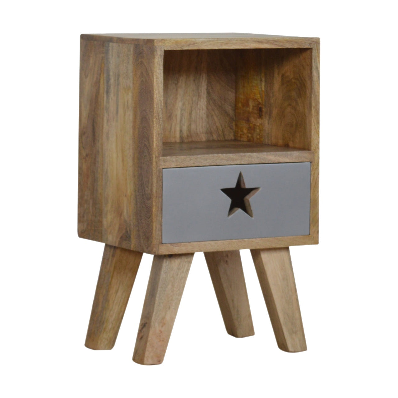 Small Star Painted Bedside Table