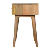 Bone Inlay Bedside Table | Oak Mango Wood