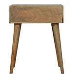 Cube Carved 1 Drawer Bedside
