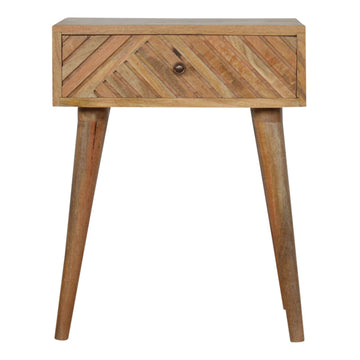 Lille Bedside Table | Hand-Carved