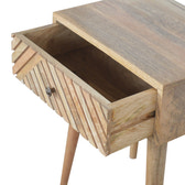 Lille Bedside Table | Hand-Carved
