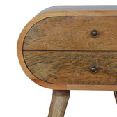 Circular Bedside Table | Oak Mango Wood