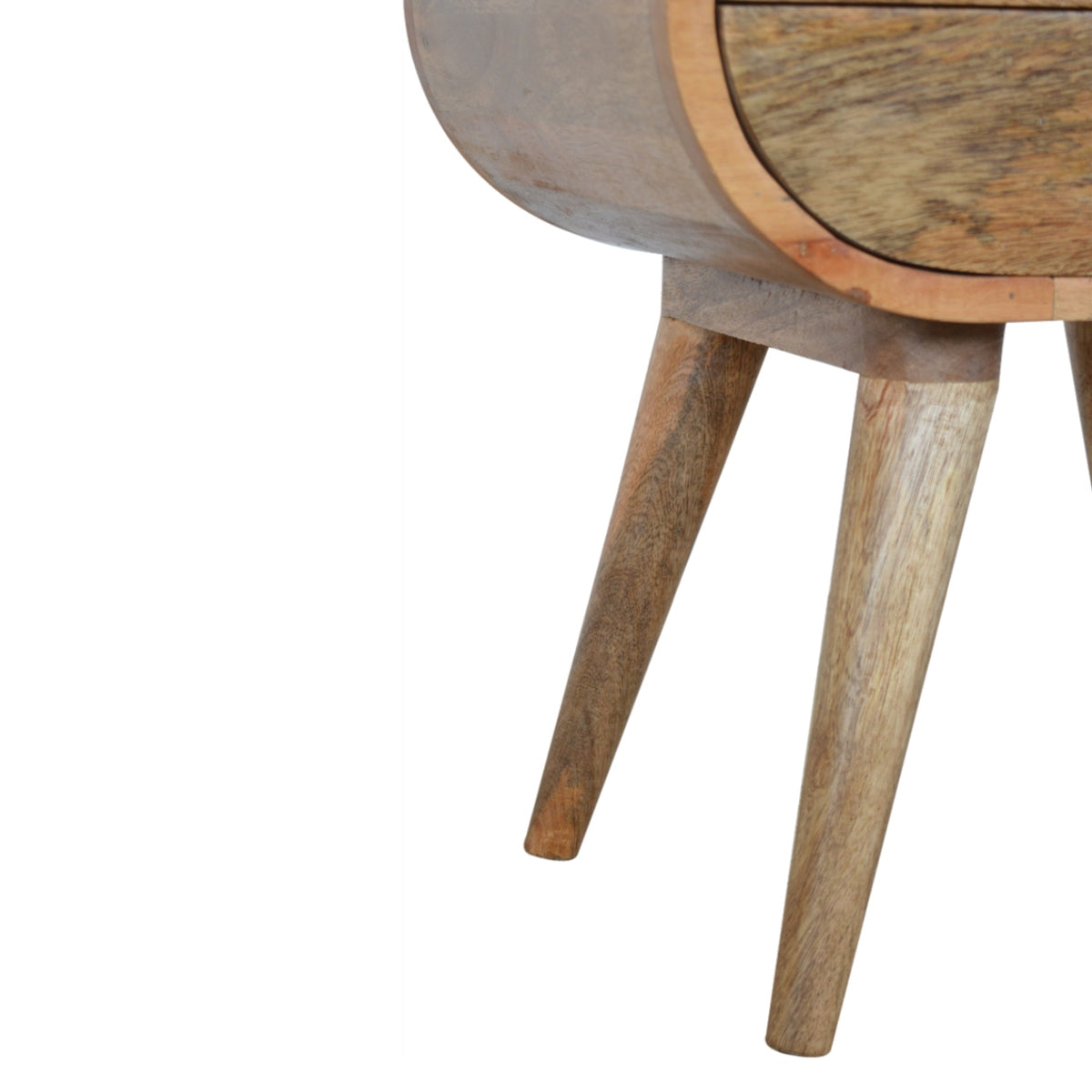 Circular Bedside Table | Oak Mango Wood