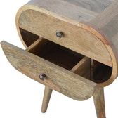 Circular Bedside Table | Oak Mango Wood
