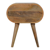 Circular Bedside Table | Oak Mango Wood
