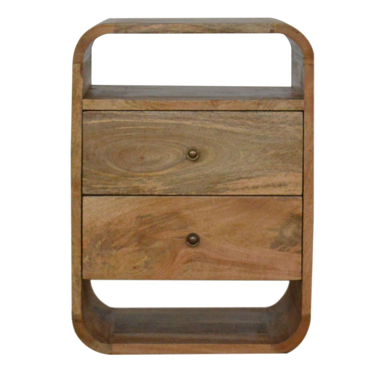 London Bedside with 2-Drawers Bedside Table