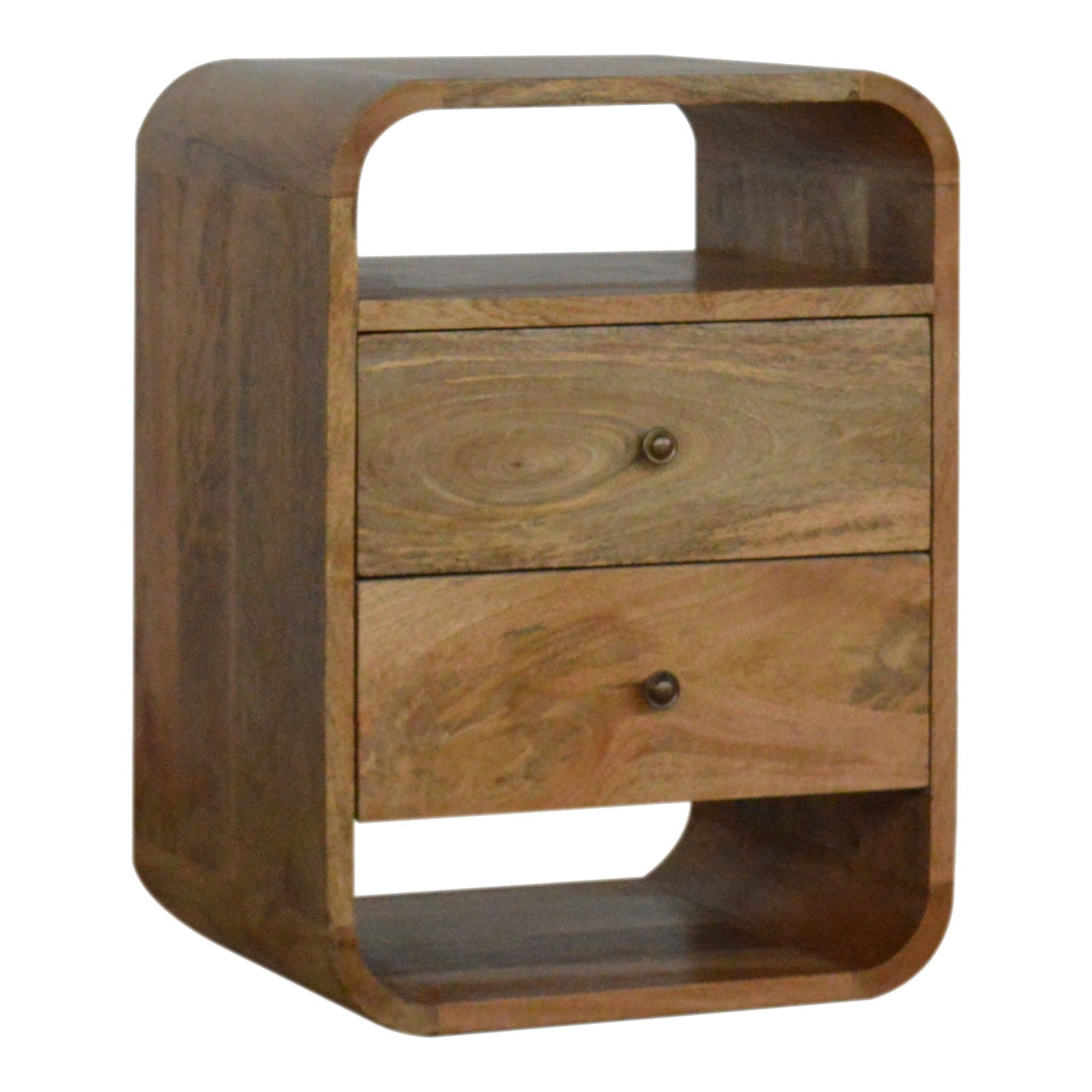 London Bedside with 2-Drawers Bedside Table