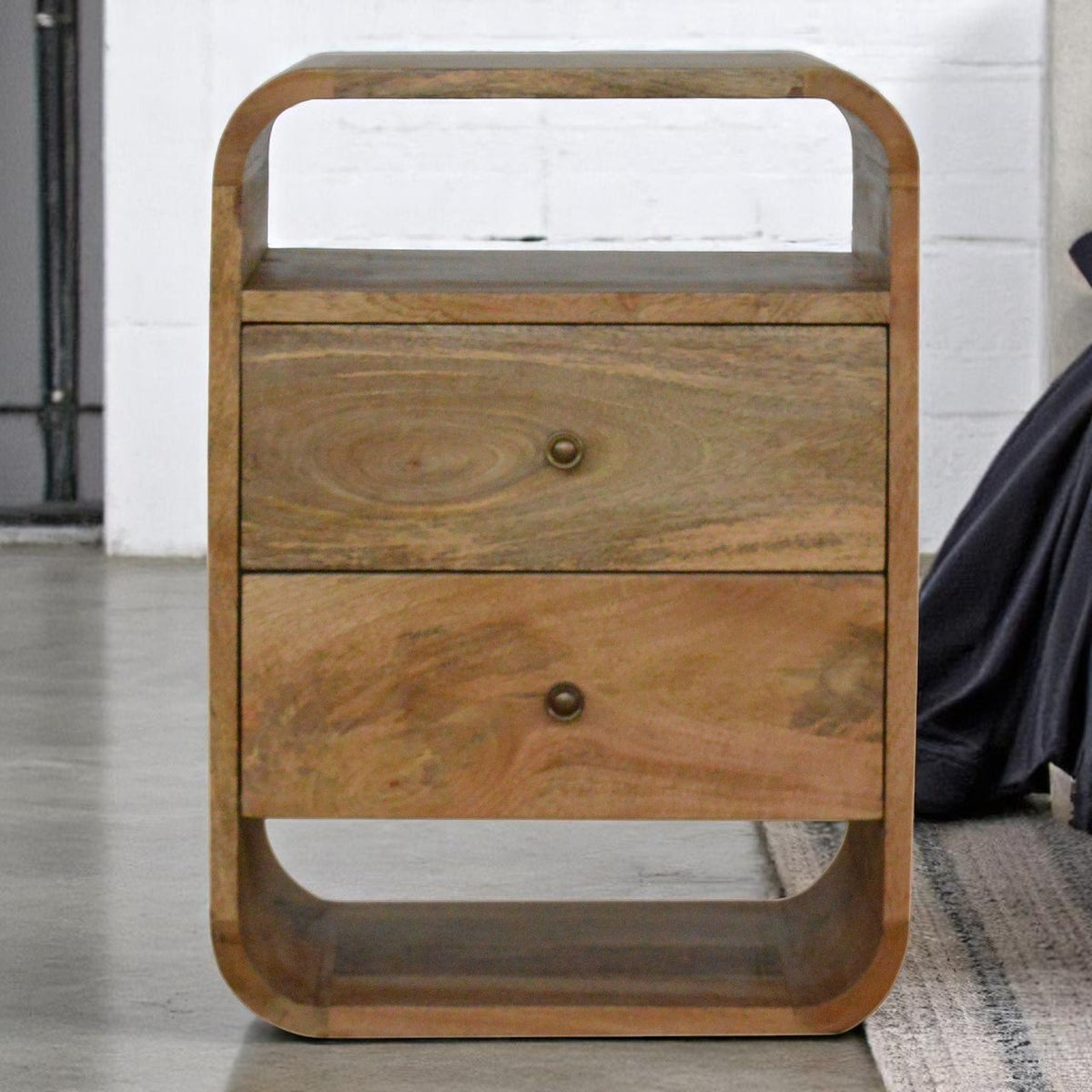 London Bedside with 2 Drawers