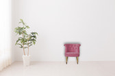 Pink Velvet Accent Chair | Cotton Velvet