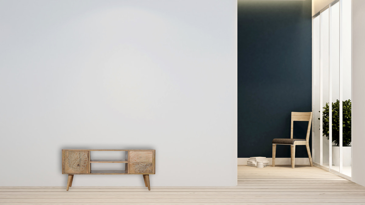 Leaf Resin Entertainment Unit