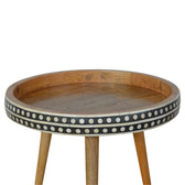 Large Dotted End Table Accent Piece