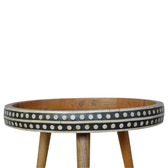 Large Dotted End Table Accent Piece