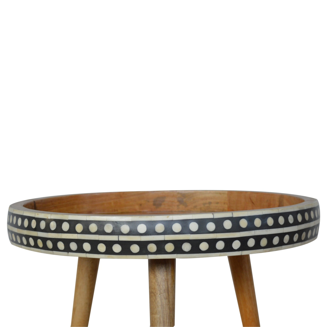 Large Dotted End Table Accent Piece