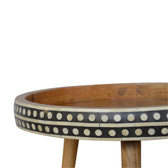 Large Dotted End Table Accent Piece