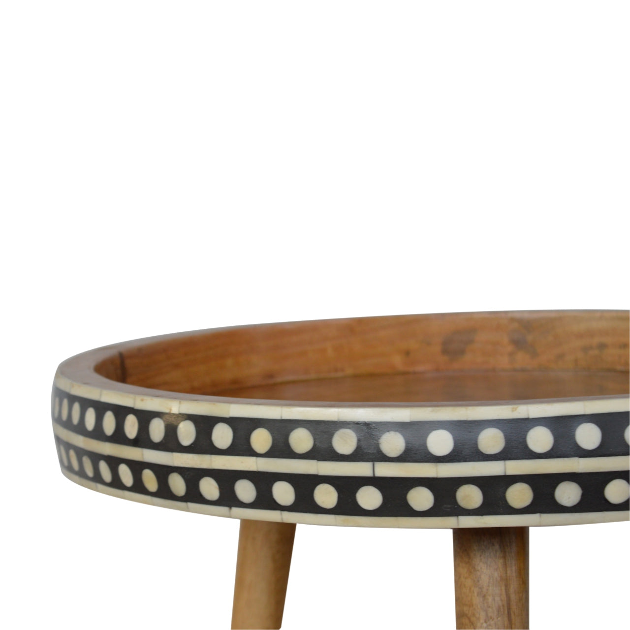 Large Dotted End Table Accent Piece