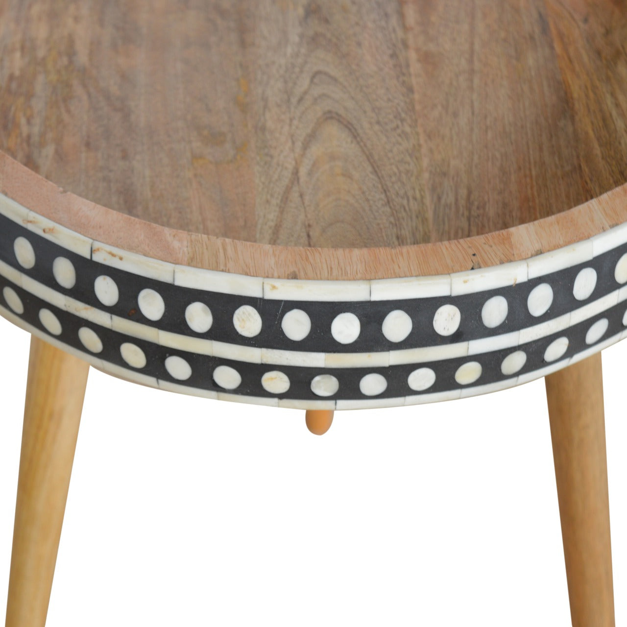 Large Dotted End Table Accent Piece