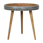 Large Dotted End Table Accent Piece