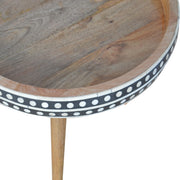Large Dotted End Table Accent Piece
