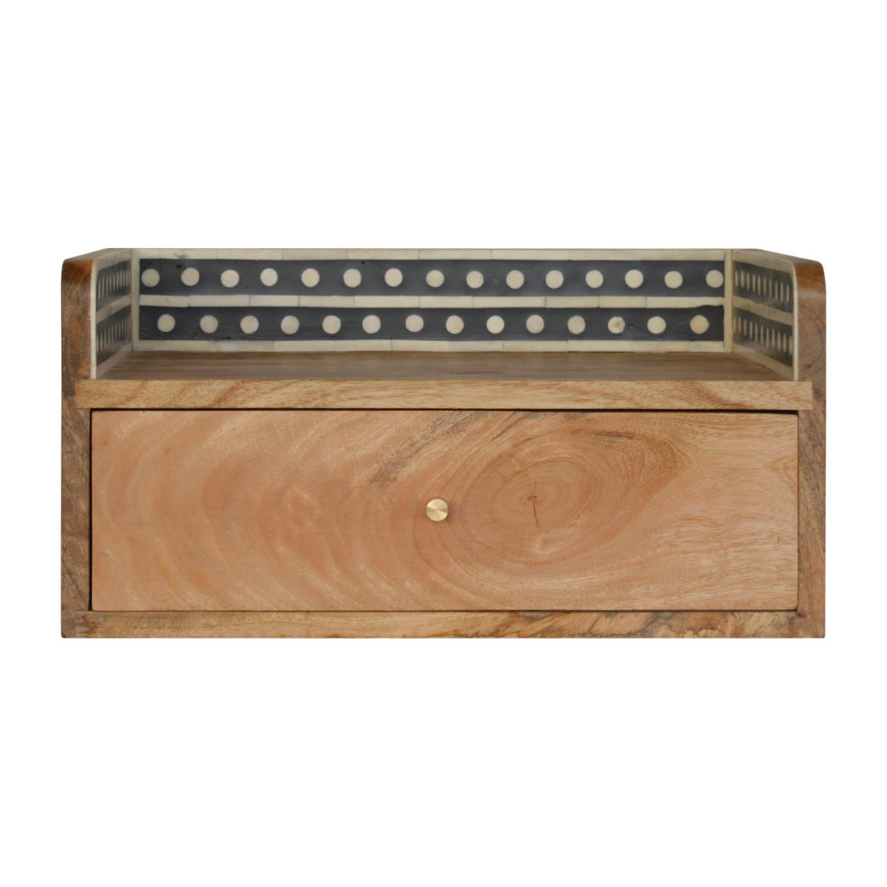 Bone Inlay Gallery Floating Bedside Table