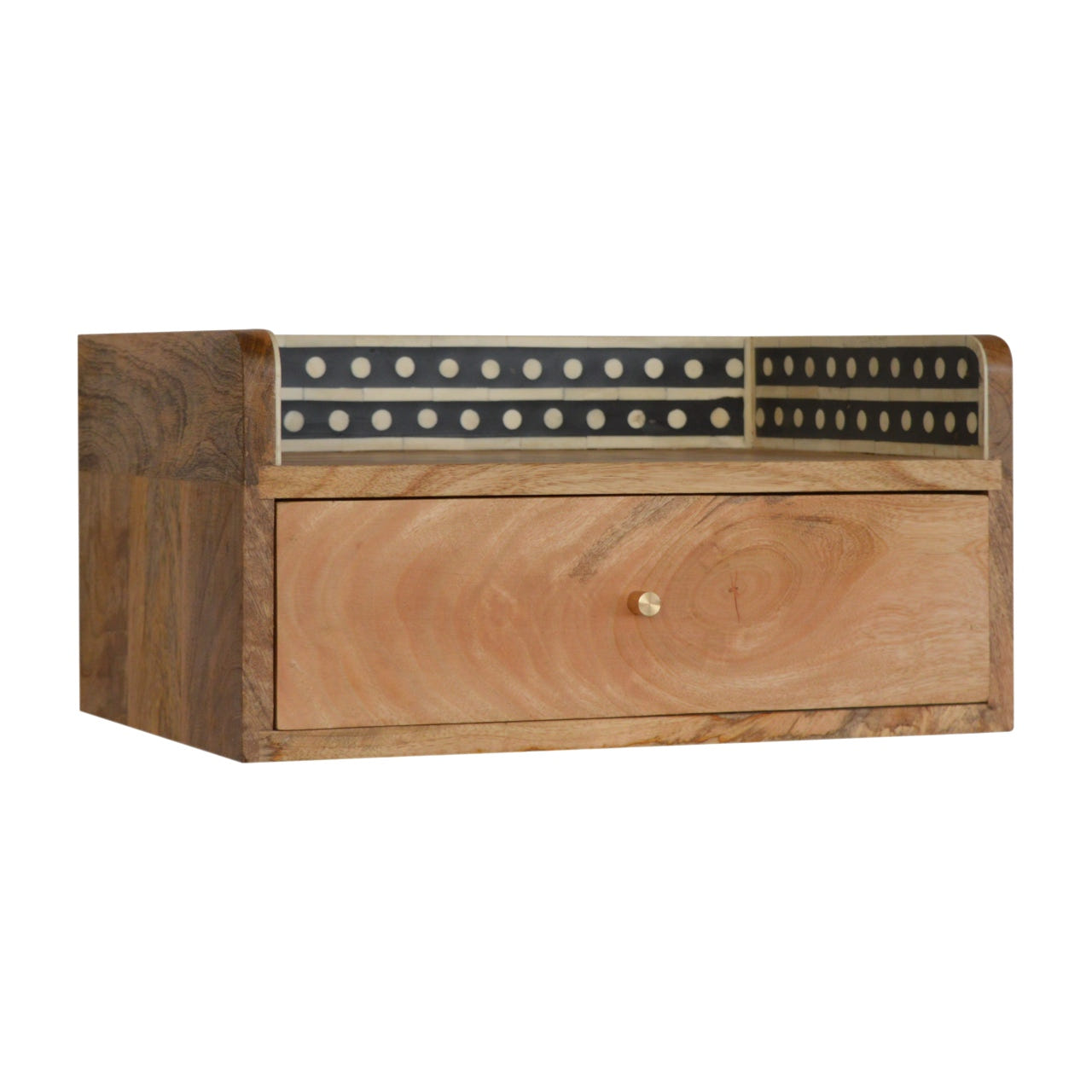 Bone Inlay Gallery Floating Bedside Table