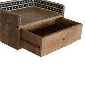 Bone Inlay Gallery Floating Bedside Table