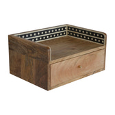 Bone Inlay Gallery Floating Bedside Table