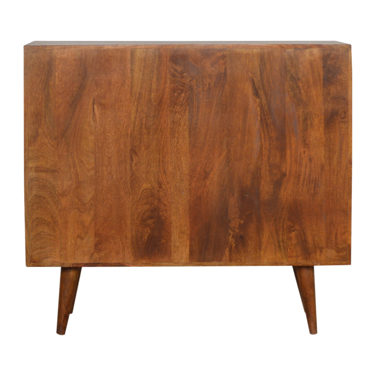 Tile Carved Chestnut Chest of Drawers | Hand-Carved
