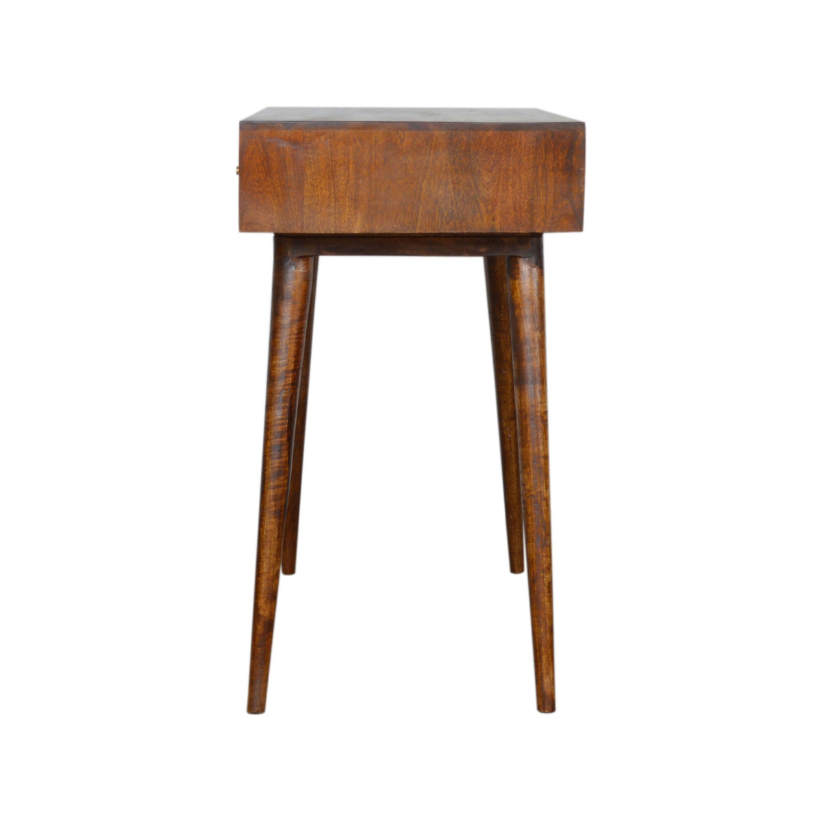 Chestnut Tile Writing Desk | Hand-Carved