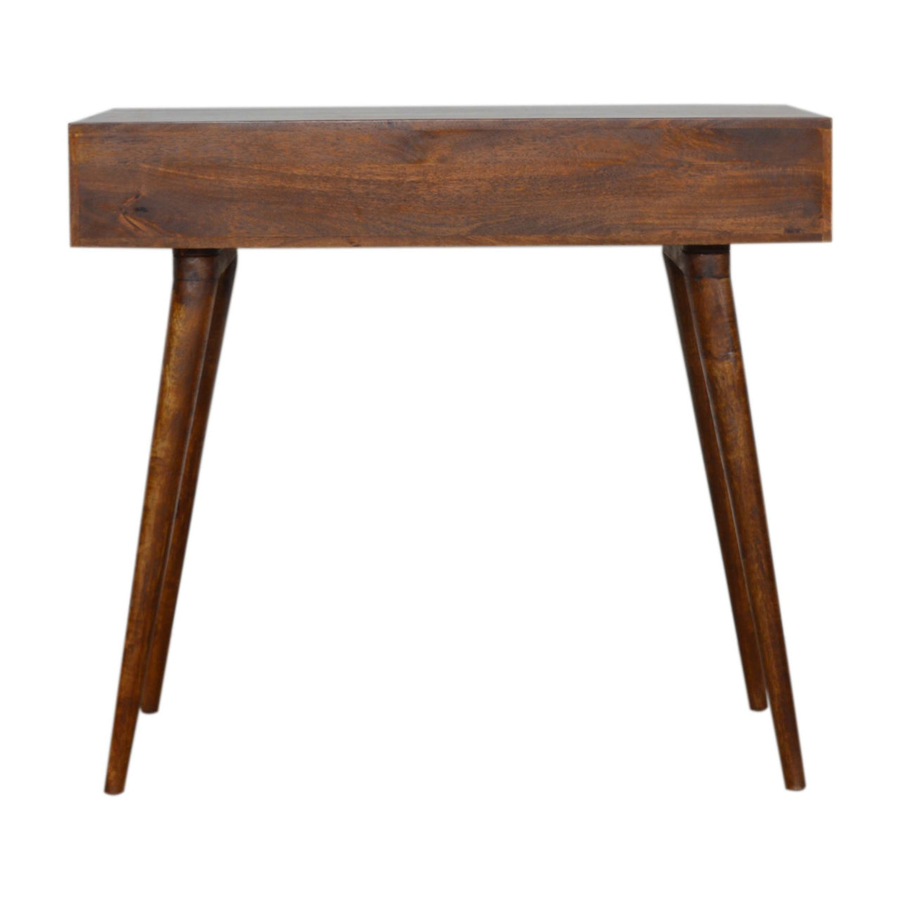 Chestnut Tile Writing Desk | Hand-Carved