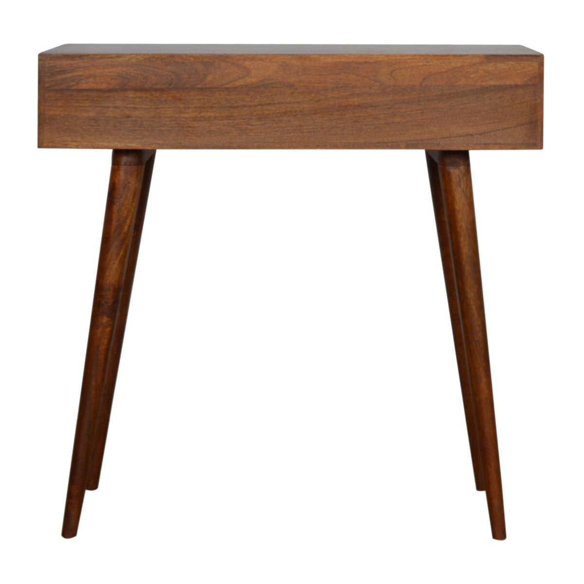 Tile Carve Chestnut Console Chest of Drawers