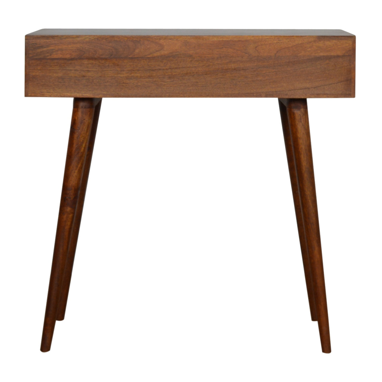 Tile Carve Chestnut Console Chest of Drawers
