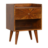 Sunrise Chestnut Bedside Table