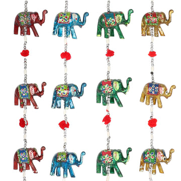 Assorted Hanging Elephant Decoration with Bell