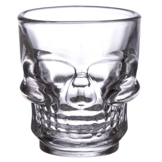 Fun Collectable Glass Shot Glass Set of 2 - Skulls (60ml)