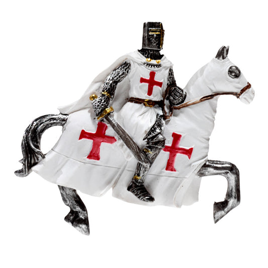 Novelty Magnet - Crusader Knight on Horseback Defender