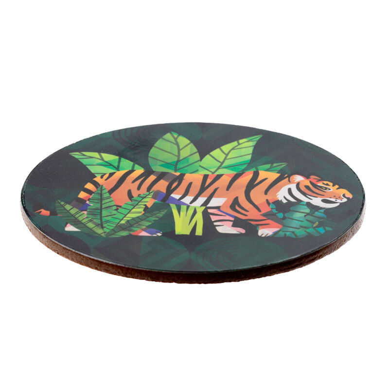 Set of 4 Cork Novelty Coasters - Animal Kingdom