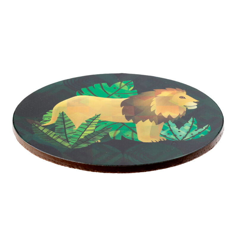Set of 4 Cork Novelty Coasters - Animal Kingdom