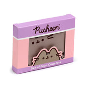 Set of 4 Cork Novelty Coasters - Pusheen the Cat
